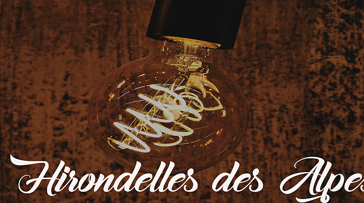 Hirondelles des Alpes Font