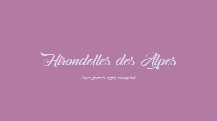 Hirondelles des Alpes Font