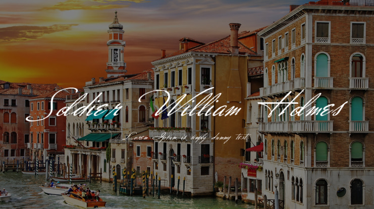 Soldier William Holmes Font