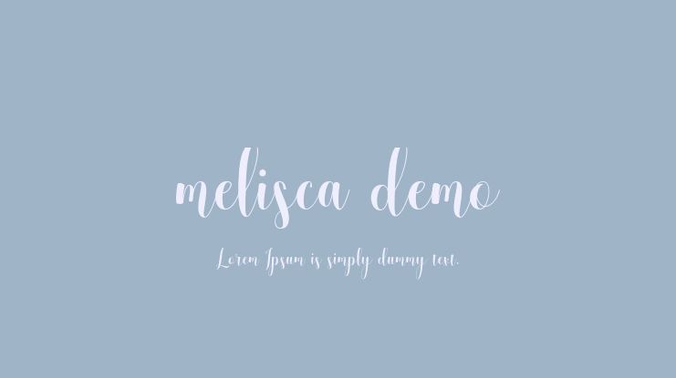 melisca demo Font