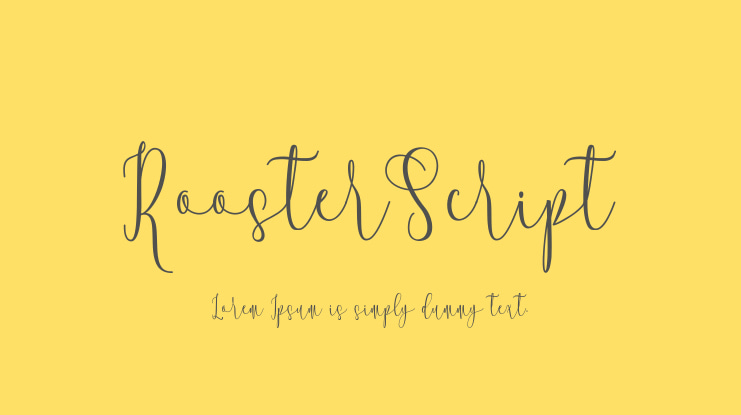 RoosterScript Font