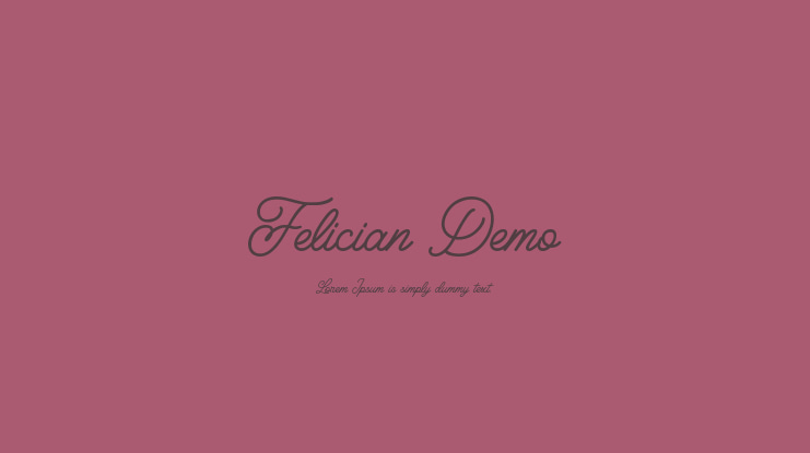 Felician Demo Font