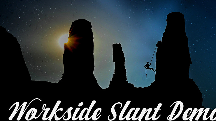 Workside Slant Demo Font