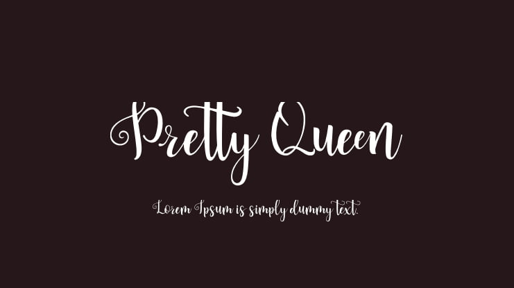 Pretty Queen Font