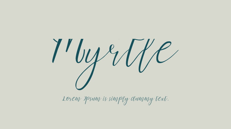Myrtle Font