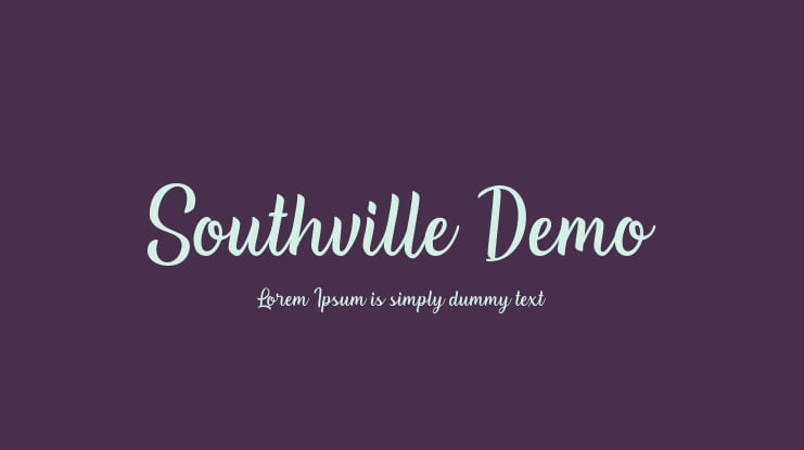Southville Demo Font
