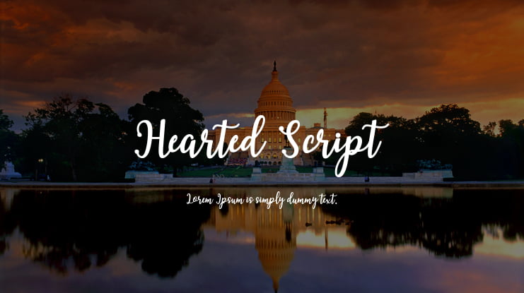 Hearted Script Font