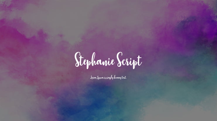 Stephanie Script Font