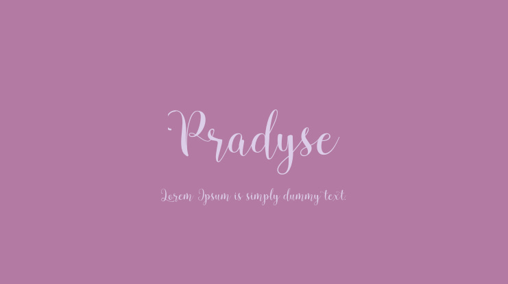 Pradyse Font
