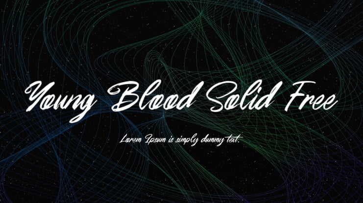 Young Blood Solid Free Font