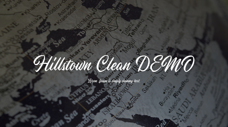 Hillstown Clean DEMO Font