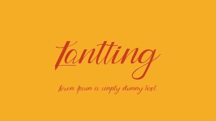 Lantting Font