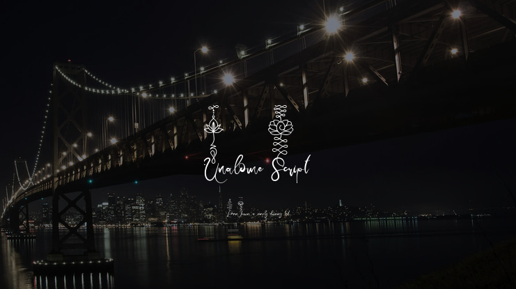 Unalome Script Font