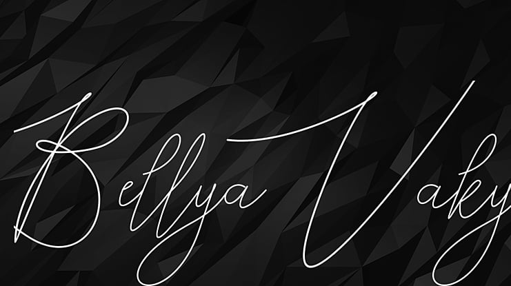 Bellya Vaky Font