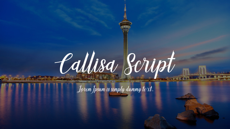 Callisa Script Font