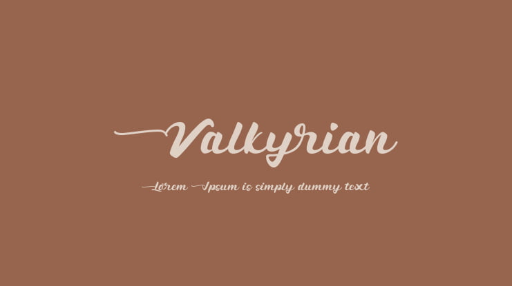 Valkyrian Font