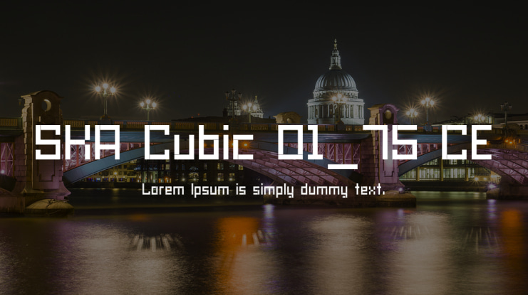SKA Cubic 01_75 CE Font