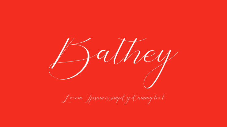 Bathey Font