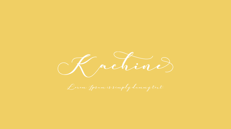 Kachine Font