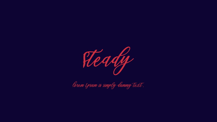 Steady Font