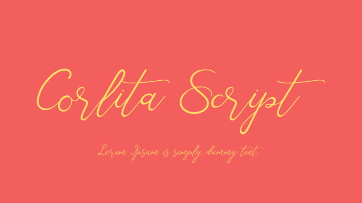 Corlita Script Font
