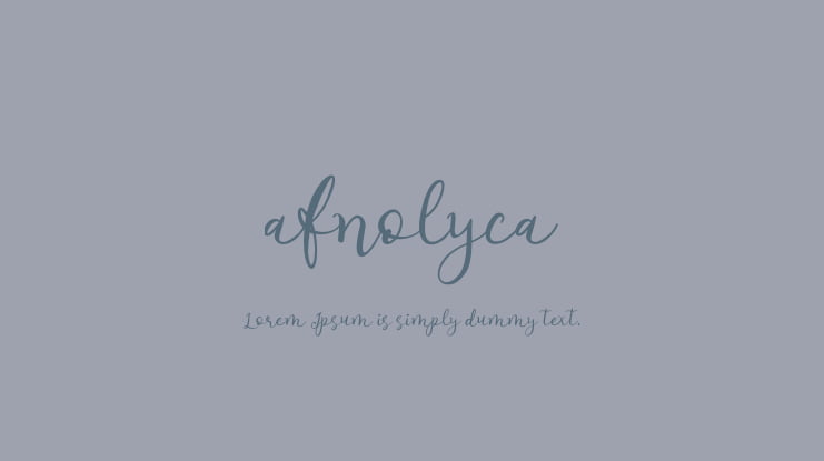 afnolyca Font