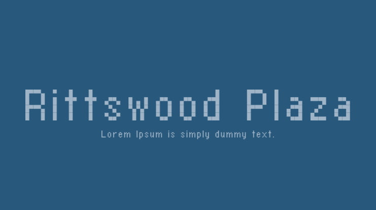 Rittswood Plaza Font