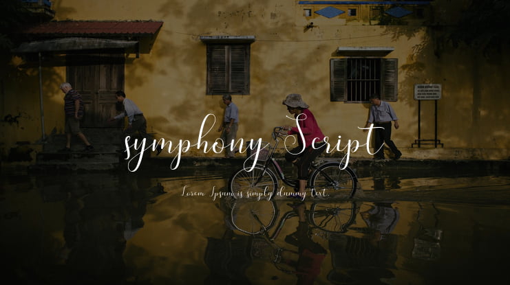 symphony Script Font