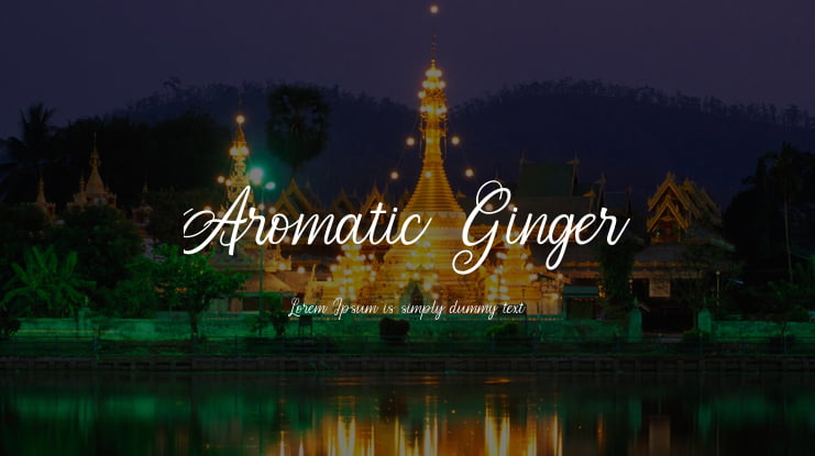Aromatic Ginger Font