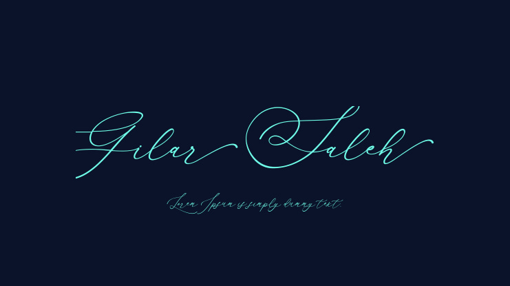 Gilar Saleh Font