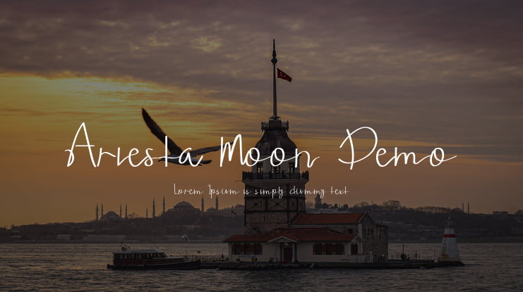 Ariesta Moon Demo Font