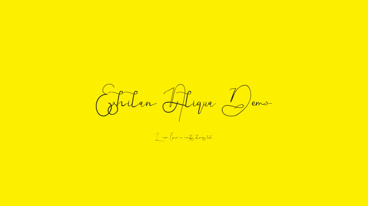 Ezhilan Aliqua Demo Font