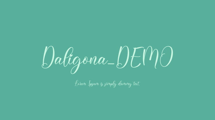 Daligona_DEMO Font