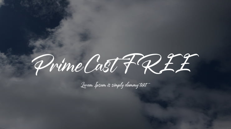 PrimeCast FREE Font