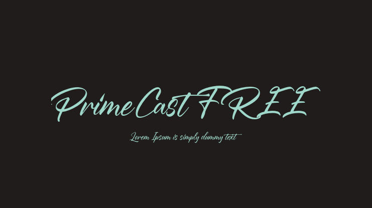 PrimeCast FREE Font