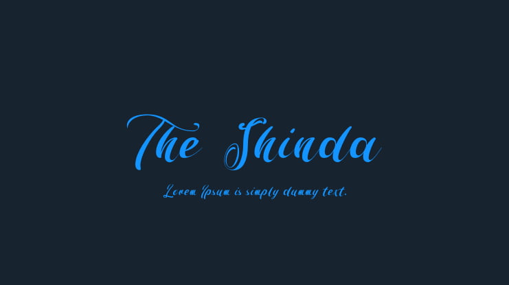 The Shinda Font