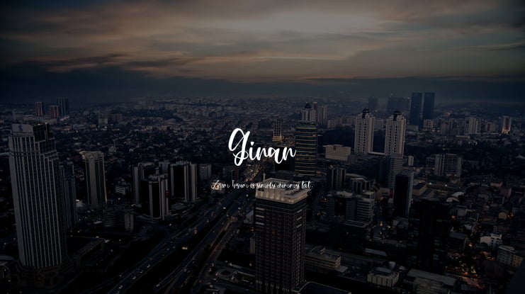 Ginan Font