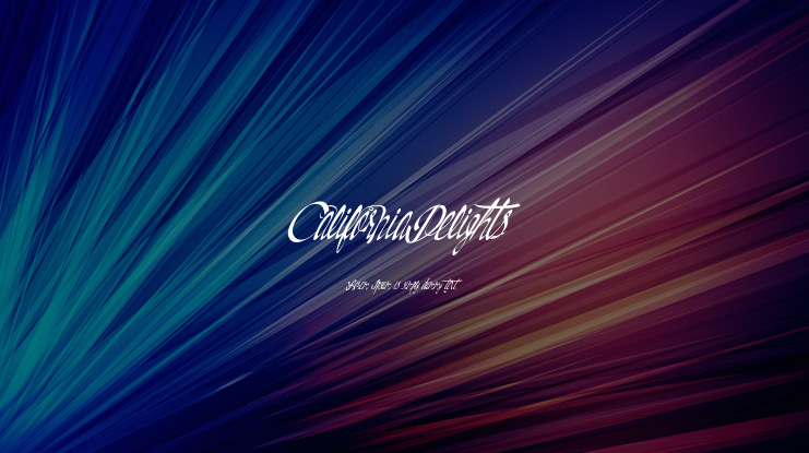 CaliforniaDelights Font