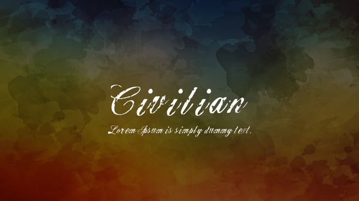 Civilian Font