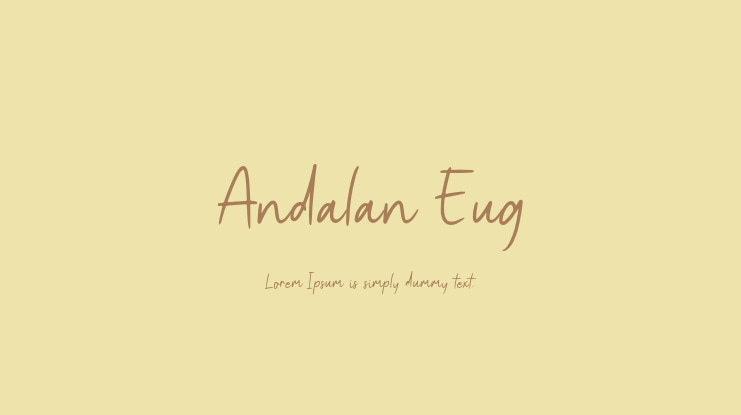 Andalan Eug Font
