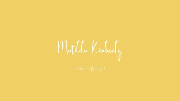 Matilda Kimberly Font