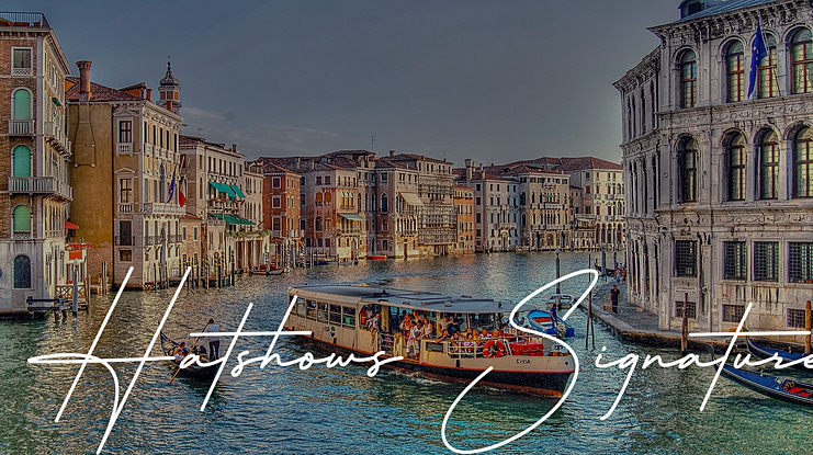 Hatshows Signature Font