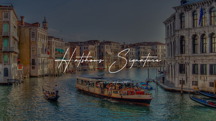 Hatshows Signature Font