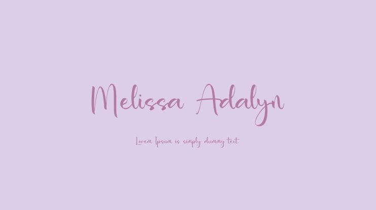 Melissa Adalyn Font