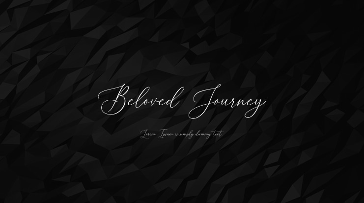 Beloved Journey Font