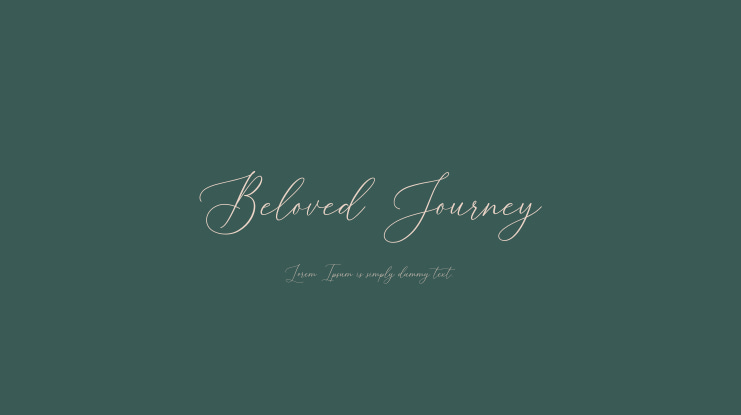 Beloved Journey Font