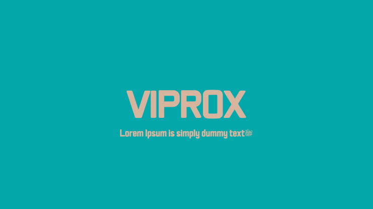 VIPROX Font Family