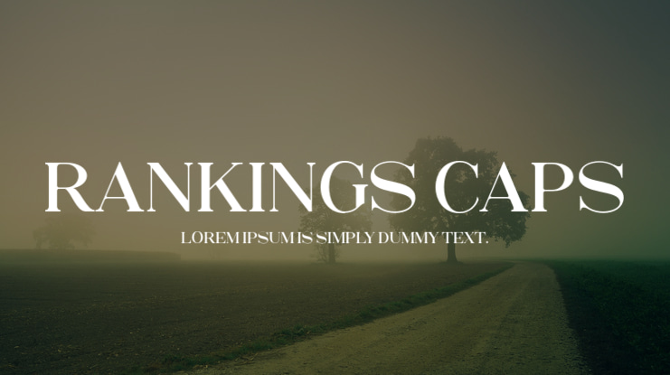 Rankings Caps Font