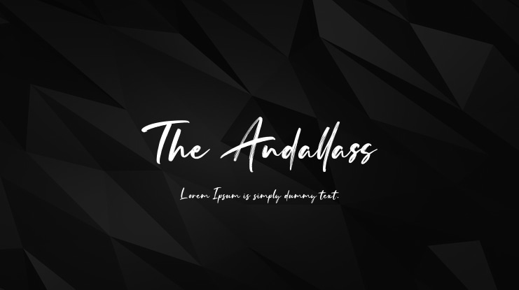 The Andallass Font