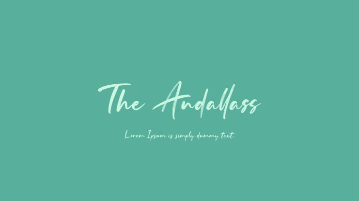 The Andallass Font